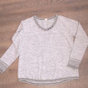 Hem & Thread brand button neck sweater